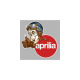 APRILIA left Skull Head  laminated decal