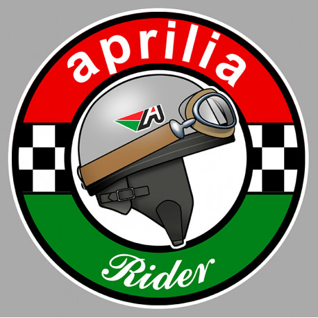 APRILIA RIDER  laminated decal