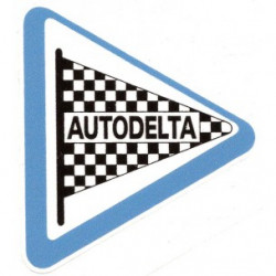 AUTODELTA left  laminated decal