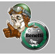 BENELLI Skull gauche Sticker  vinyle laminé