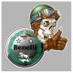 BENELLI Skull droit Sticker  vinyle laminé