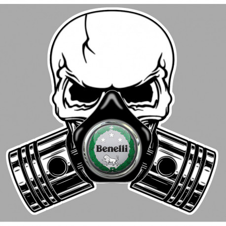 BENELLI Pistons-Skull laminated decal