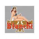 BIANCHI Pin Up droite Sticker vinyle laminé