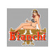 BIANCHI Pin Up gauche Sticker vinyle laminé