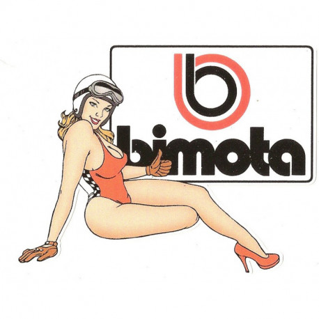 BIMOTA right Pin Up  laminated decal