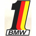 BMW Number one  laminated decal