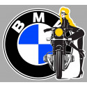 BMW right Pin Up laminated decal