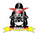 BMW Motard Sticker vinyle laminé