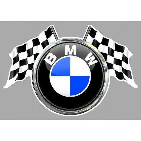 BMW Flags  laminated decal