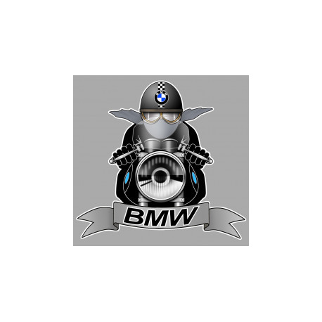 BMW Motard Sticker vinyle laminé