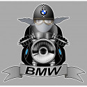 BMW Biker laminated decal