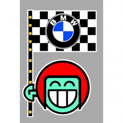 BMW Flag  laminated decal