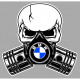 BMW Pistons-Skull laminated vinyl decal