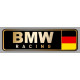 BMW Racing Sticker droit vinyle laminé