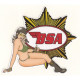 BSA Pin Up droite  Sticker vinyle laminé