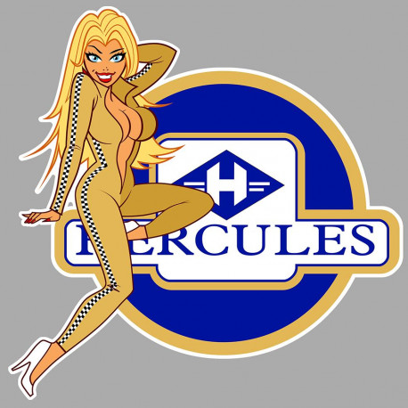 HERCULES Pin Up droite  Sticker vinyle laminé