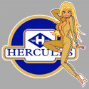 HERCULES left Pin Up  laminated decal