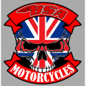 BSA Skull  laminated decal