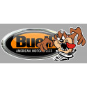 BUELL left TAZ laminated decal