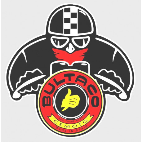 BULTACO Bker  laminated decal