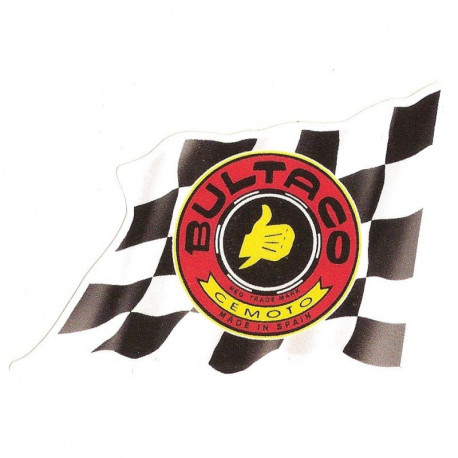 BULTACO  Flag droit  Sticker vinyle laminé