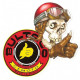 BULTACO  Skull head  droit  Sticker vinyle laminé