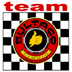 BULTACO TEAM laminated decal