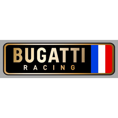 BUGATTI  Racing droit Sticker  vinyle laminé