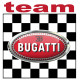 BUGATTI  TEAM  Sticker  vinyle laminé