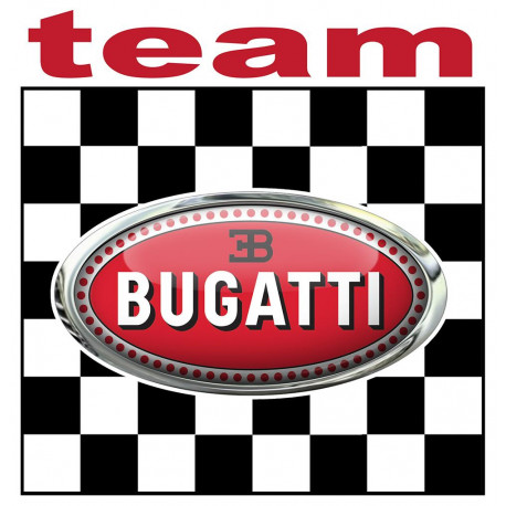 BUGATTI  Team laminated decal