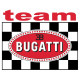 BUGATTI  TEAM  Sticker  vinyle laminé