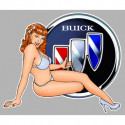 BUICK  Pin Up droite Sticker  vinyle laminé