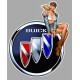 BUICK  Pin Up Vintage droite Sticker  vinyle laminé