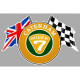 CATERHAM Flags  Sticker vinyle laminé