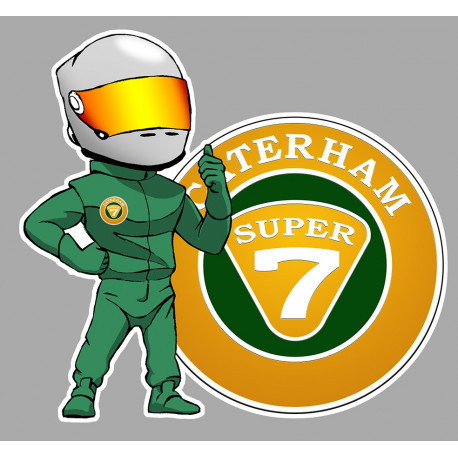 CATERHAM 7 left Pilot laminated decal