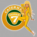 CATERHAM 7 Pin Up gauche  Sticker vinyle laminé