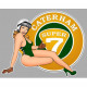 CATERHAM 7 Pin Up droite  Sticker vinyle laminé