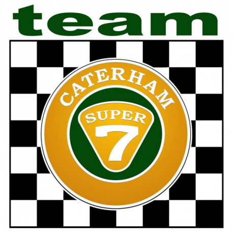 CATERHAM TEAM  Sticker vinyle laminé