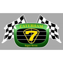 CATERHAM 7  Flags Sticker vinyle laminé