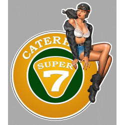 CATERHAM super 7 Pin Up droite  Sticker vinyle laminé