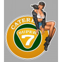 CATERHAM super 7 Pin Up droite  Sticker vinyle laminé