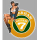 CATERHAM super 7 Pin Up gauche  Sticker vinyle laminé