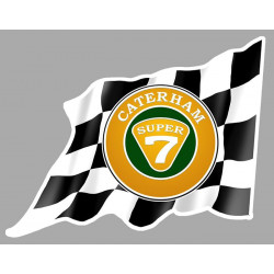 CATERHAM 7  Flag droit Sticker vinyle laminé