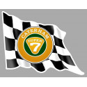 CATERHAM 7  Flag gauche Sticker vinyle laminé