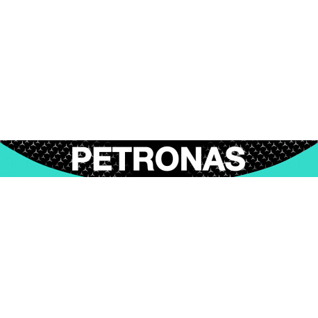 PETRONAS Helmet Visor Sunstrip laminated decal