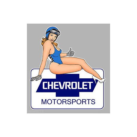 CHEVROLET Motorsports  right Pin Up laminated decal