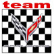 CHEVROLET Corvette Team laminated decal