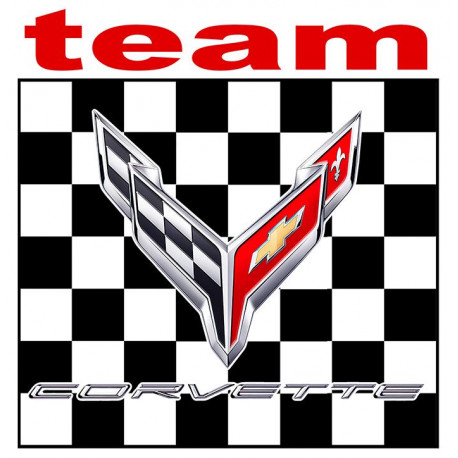 CHEVROLET Corvette Team laminated decal