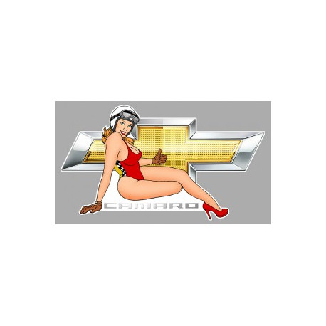 CHEVROLET CAMARO  right Pin Up  laminated decal