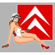 CITROËN  left Pin Up  laminated decal